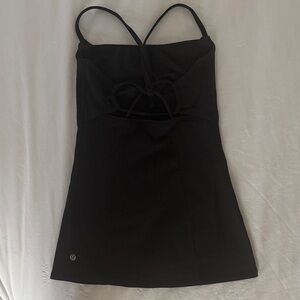 Lululemon size 2 black tank strappy back